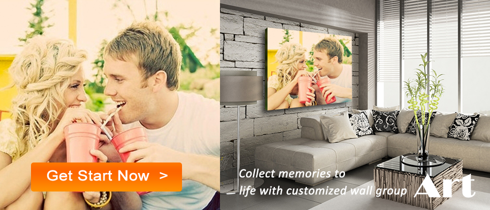 Photo on Canvas Art, Split your photo into 3 or 4 identical sized canvas. It will be perfect decoration. 